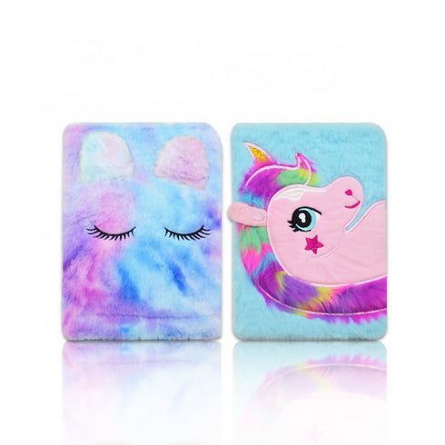 Fashionable Plush Journal Notebooks.